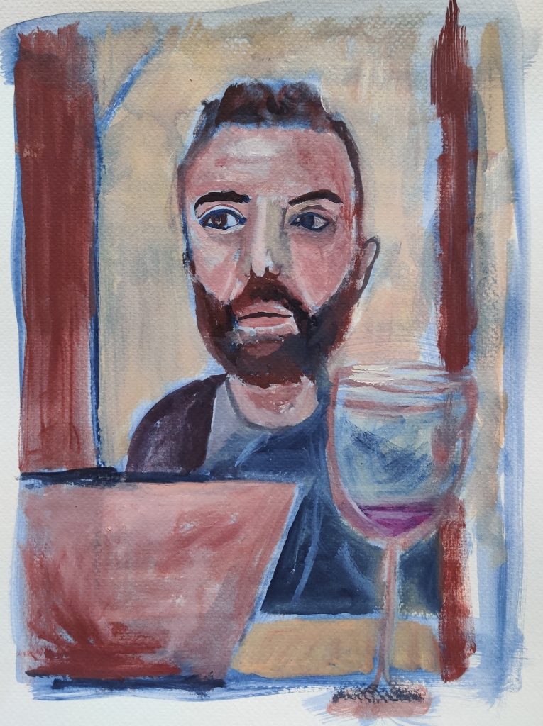 FREDI Portrait - OIL ON PAPER 2021